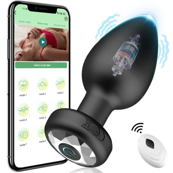 vibromasseur anal sans fil control par application ou télécommande – Image 2