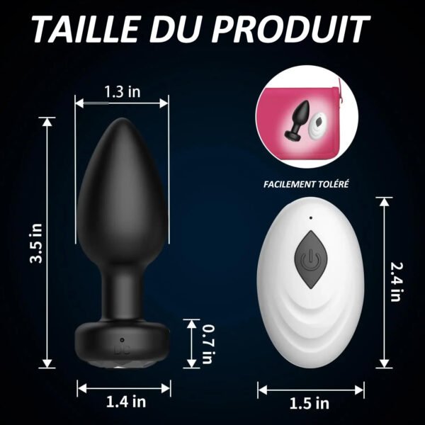 vibromasseur anal sans fil control par application ou télécommande – Image 8