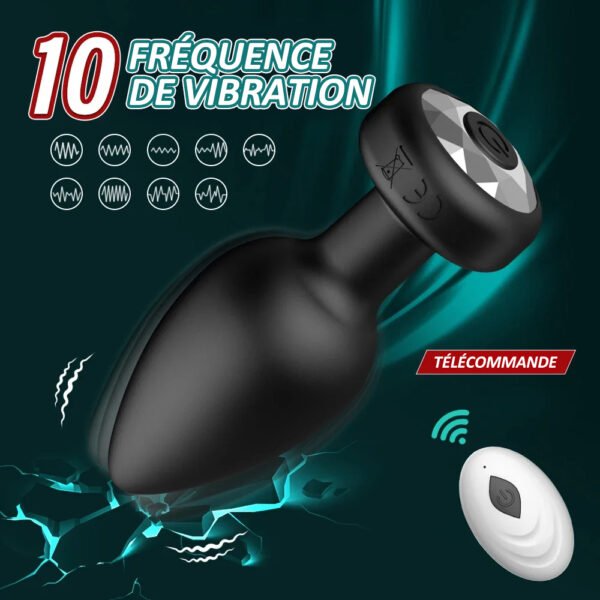 vibromasseur anal sans fil control par application ou télécommande – Image 7