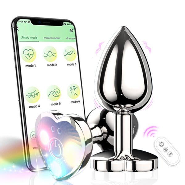 Gode électrique  vibrant en forme de cœur pour hommes et femmes