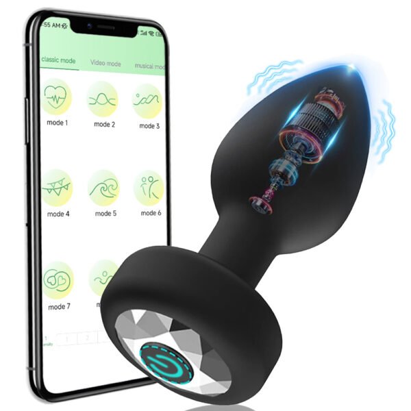 vibromasseur anal sans fil control par application ou télécommande